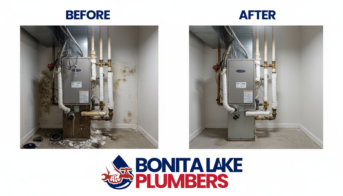 Air Handler Repair and Replacement in Lakewood CO — Before and After by Bonita Lake Plumbers