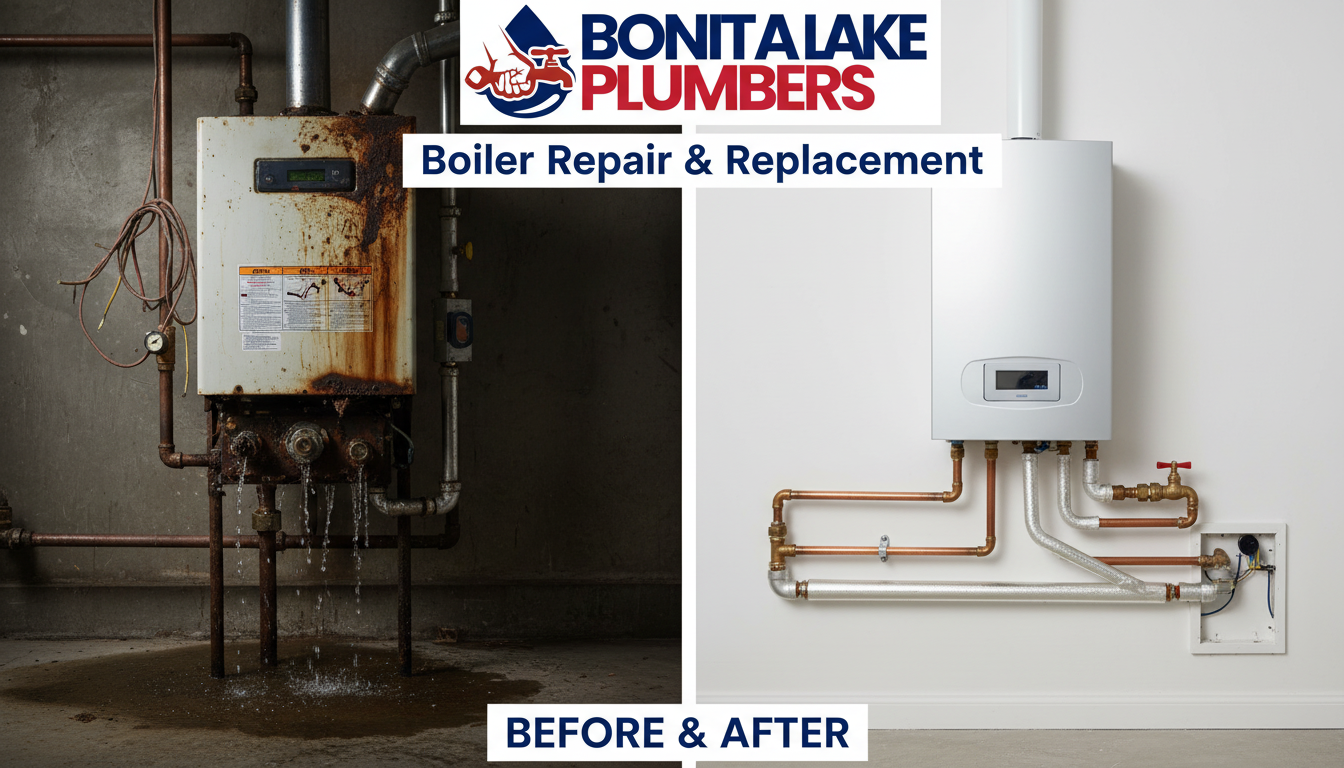 Boiler Repair and Replacement Lakewood CO — Bonita Lake Plumbers Before and After