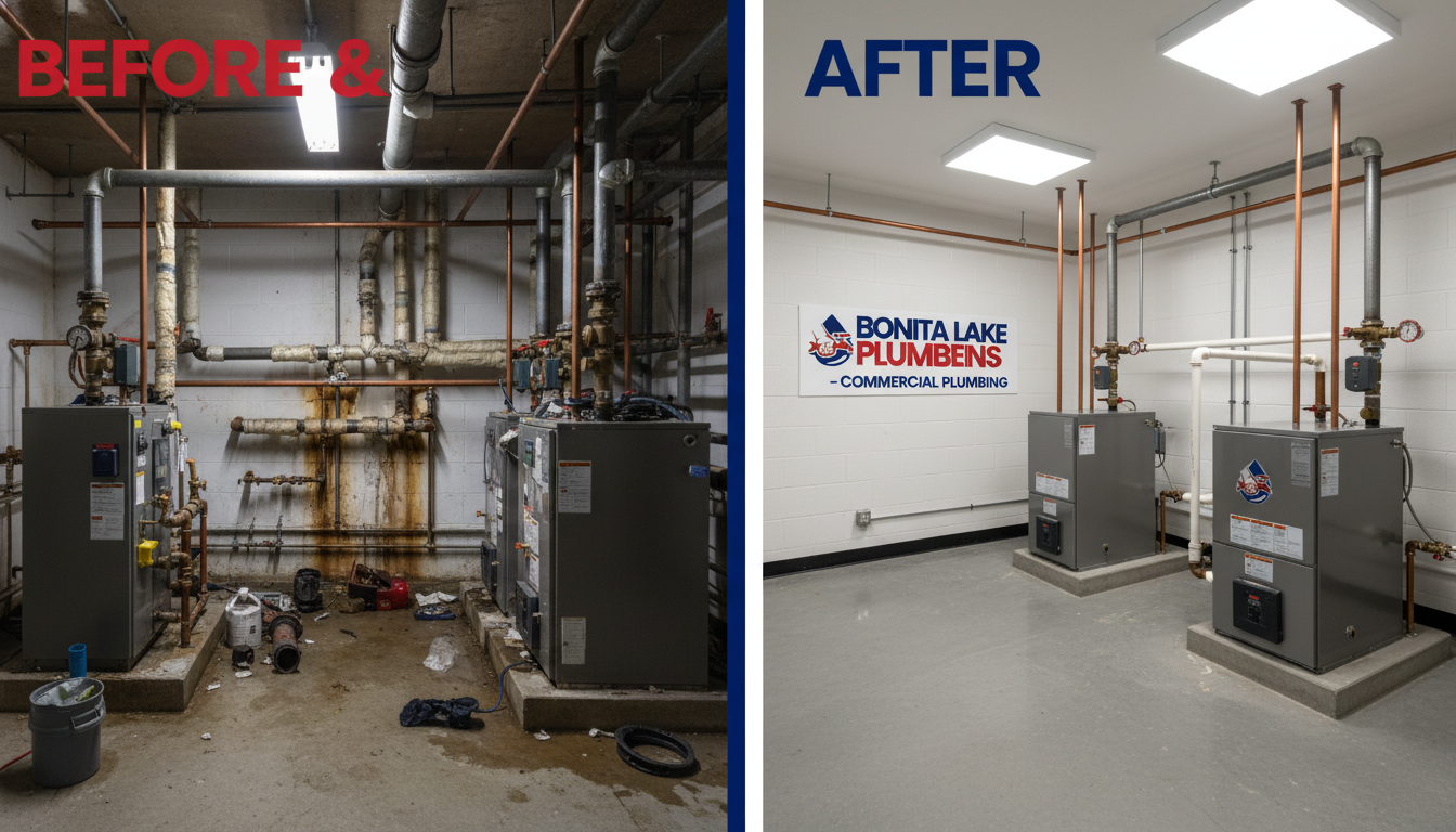 Commercial Plumbing Repair and Replacement in Lakewood CO — Bonita Lake Plumbers Before and After