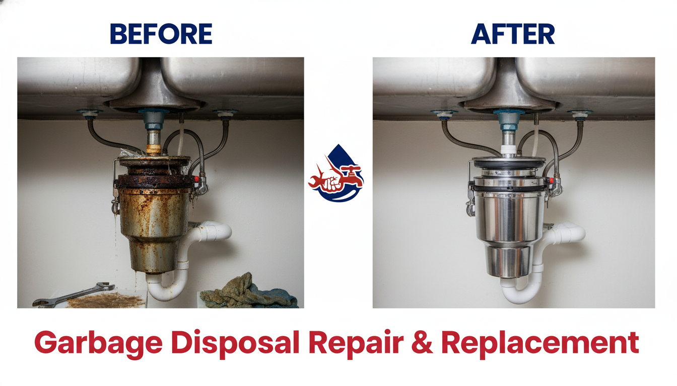 Garbage Disposal Repair and Replacement in Lakewood CO — Before and After by Bonita Lake Plumbers