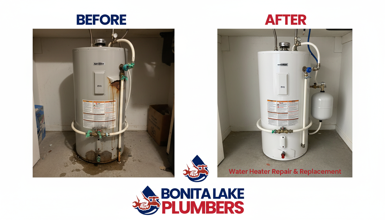 Before and After Water Heater Replacement Lakewood CO - Bonita Lake Plumbers